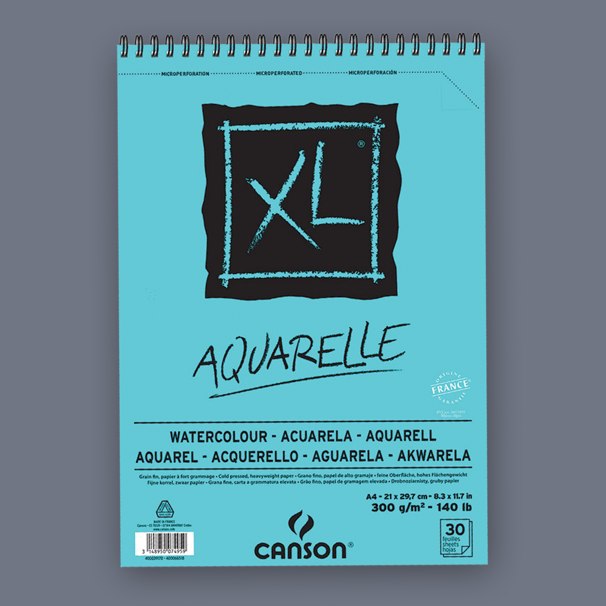 Canson® - XL® Aquarelle - 30 Feuilles - 300 g/m² - Format A4